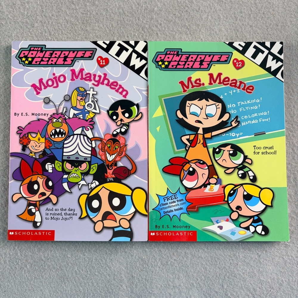 POWERPUFF GIRLS CHAPTER BOOK LOT #11  E.S. MOONEY Y2K 2001 CARTOON NETWORK